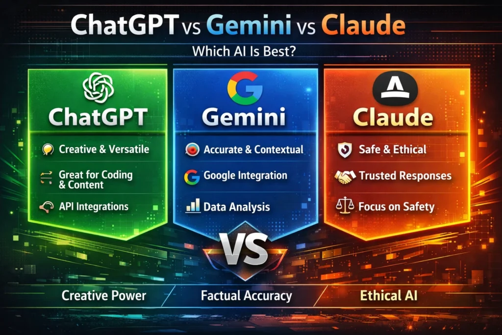 ChatGPT vs Gemini vs Claude – Which AI Reigns Supreme in 2025